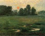 八月的日落-Prarie Dell - 约翰·奥蒂斯·亚当斯